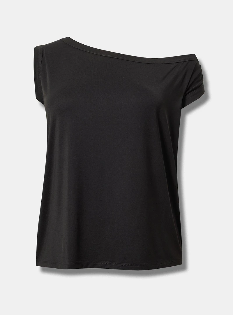 Sandwashed Off-Shoulder Tee
