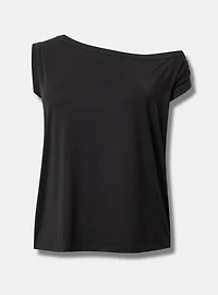 Sandwashed Off-Shoulder Tee