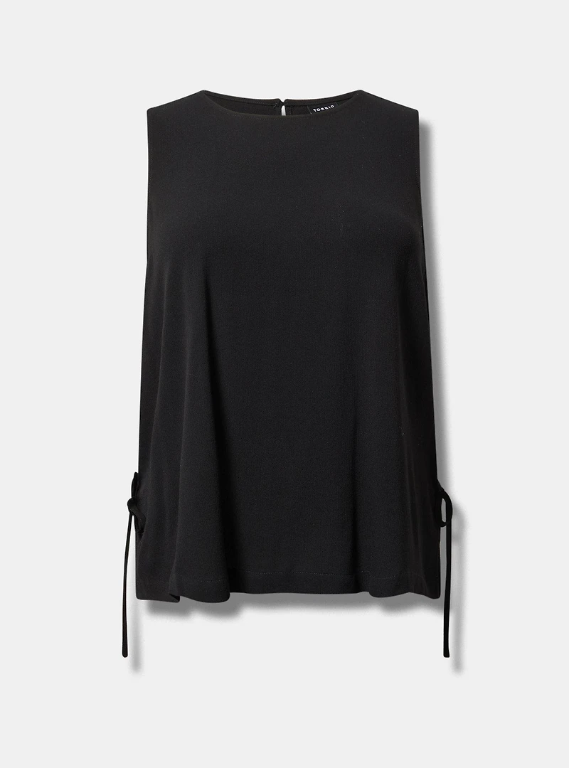 Crinkle Gauze Side-Tie Top