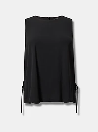 Crinkle Gauze Side-Tie Top