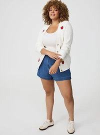 Embroidered V-Neck Cardigan