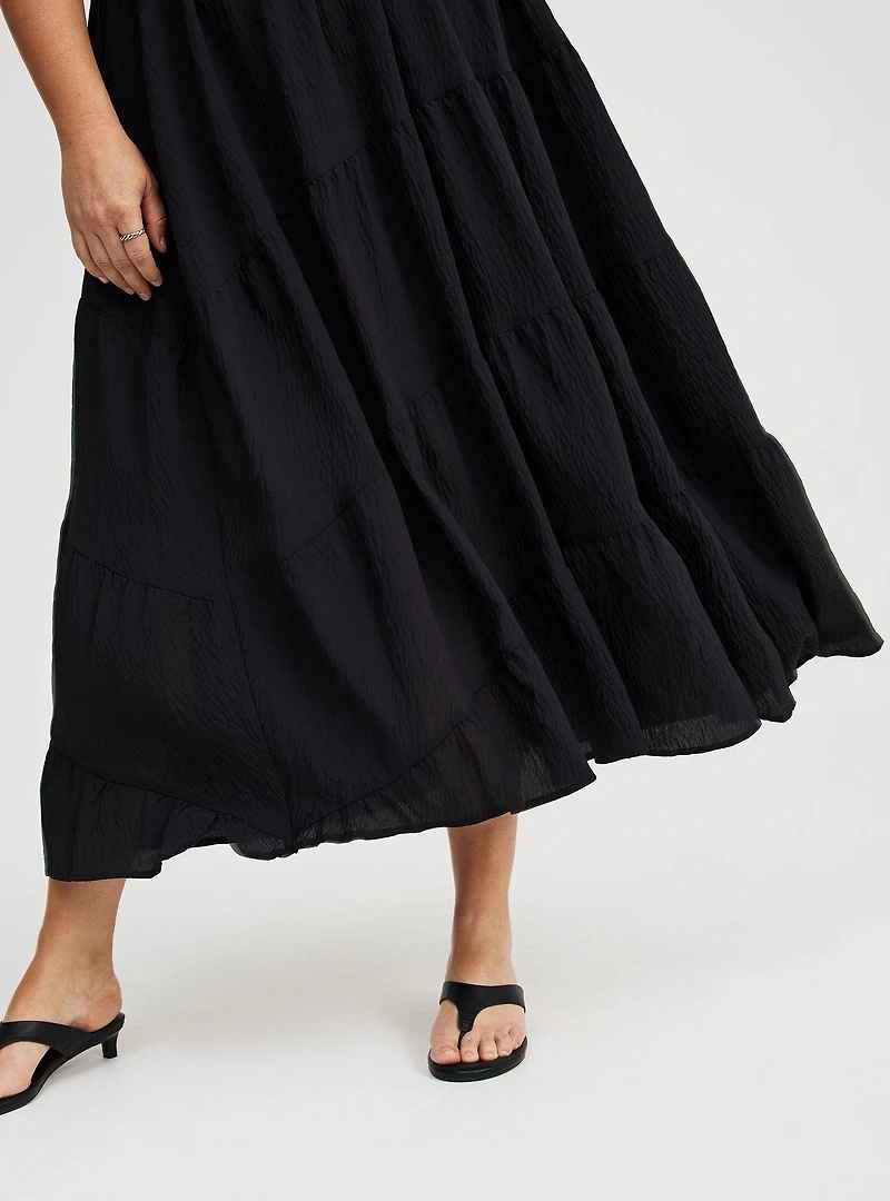 Maxi Asymmetrical-Tiers Dress