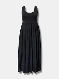 Maxi Asymmetrical-Tiers Dress