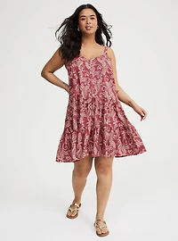 Mini V-Neck Button-Up Dress