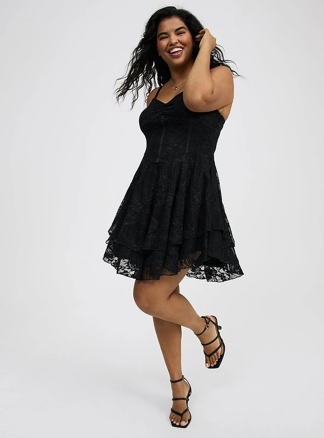 TORRID Mini Stretch Lace Corset Dress at Hamilton Place in Chattanooga, TN
