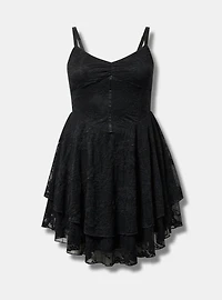 Mini Stretch Lace Corset Dress