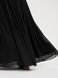 Maxi Textured Chiffon Floor Dress