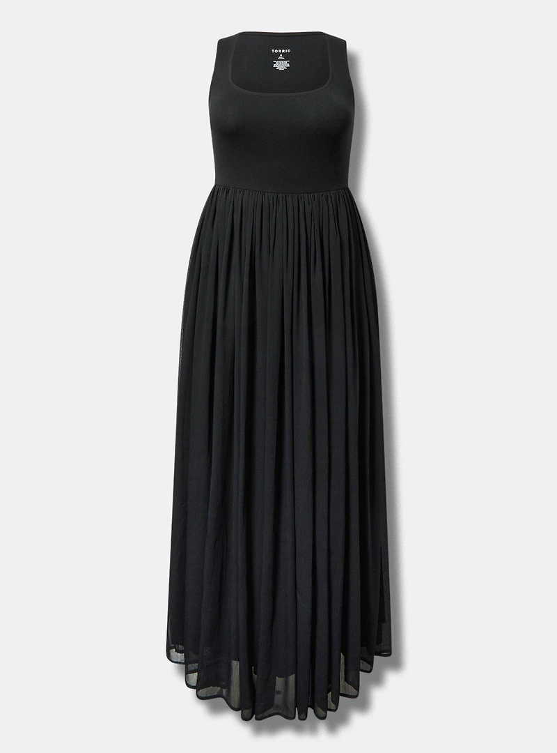Maxi Textured Chiffon Floor Dress