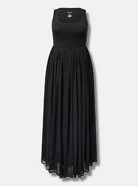 Maxi Textured Chiffon Floor Dress