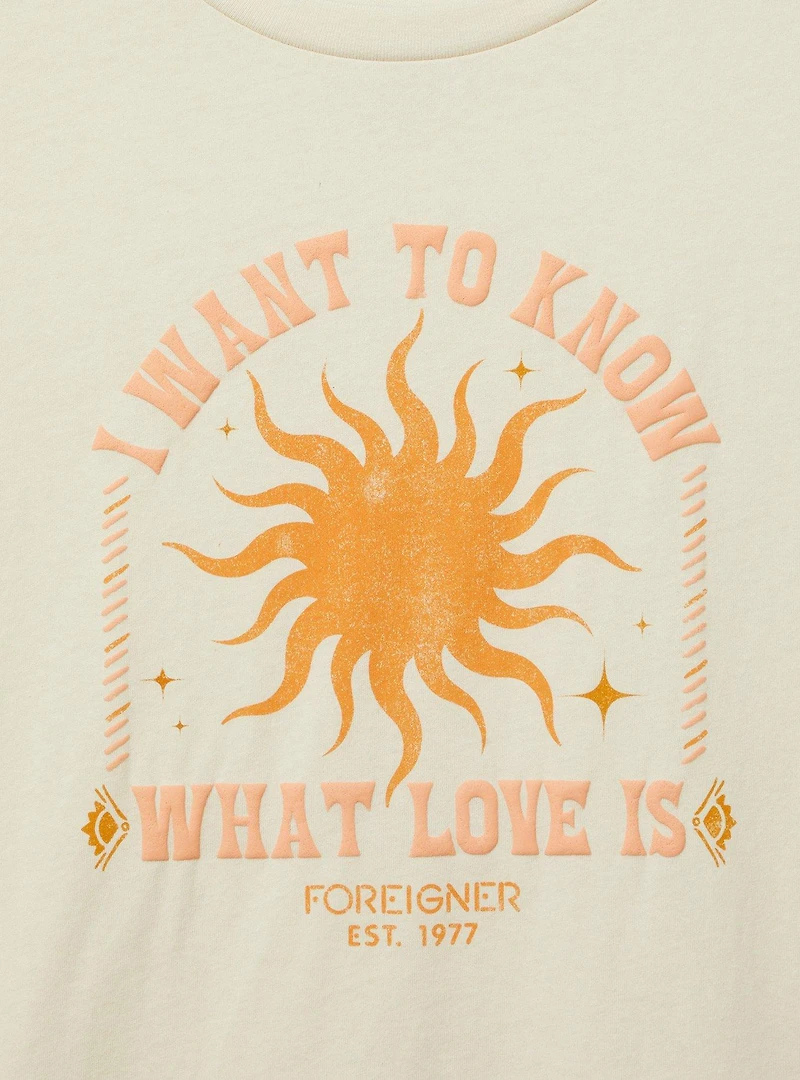 Foreigner Cotton Crew Roll Sleeve Muscle Tank