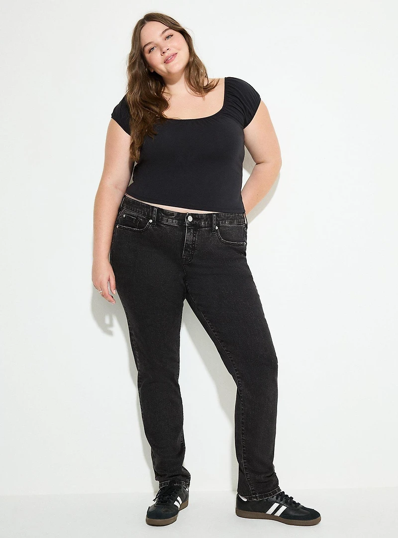 LoveSick Bubble-Sleeve Knit Top