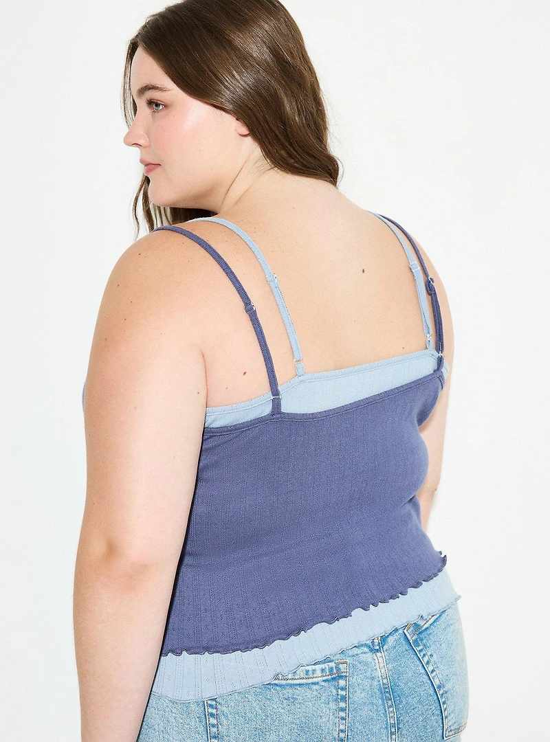 LoveSick Double-Layer Rosette Tank
