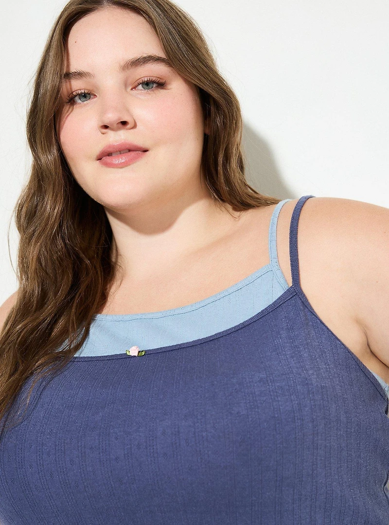 LoveSick Double-Layer Rosette Tank