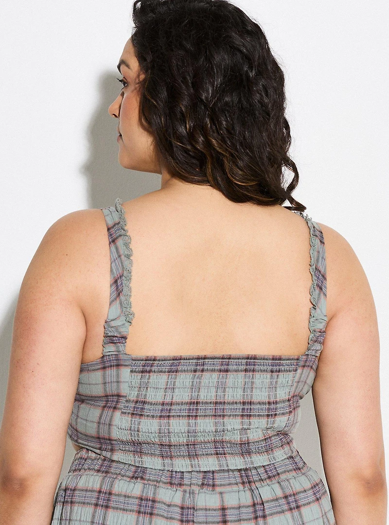 LoveSick Plaid Corset Top