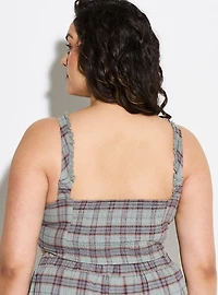 LoveSick Plaid Corset Top
