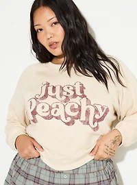 LoveSick Cropped Crew Sweatshirt
