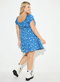 LoveSick Puff-Sleeve Babydoll Dress