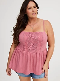 Crochet Babydoll Tank