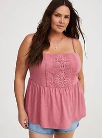 Crochet Babydoll Tank