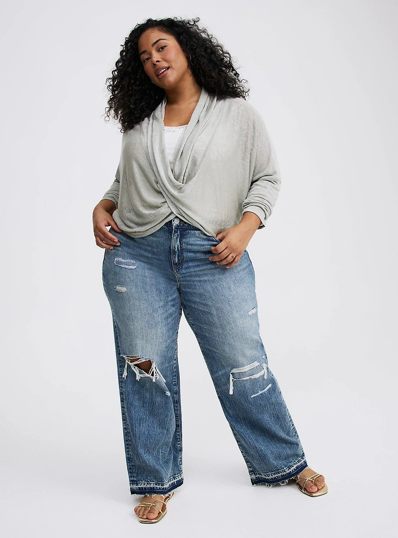 Drape Front Pullover