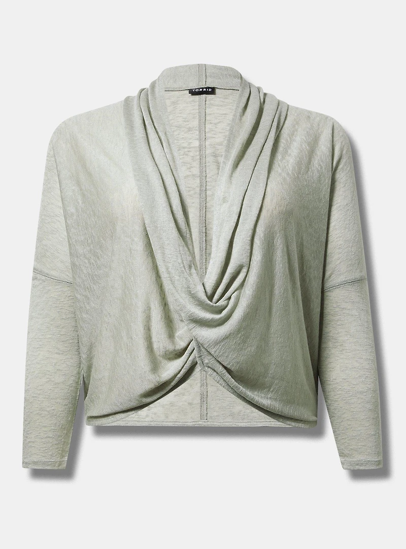 Drape Front Pullover