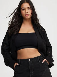 Washed Twill Embroidered Jacket