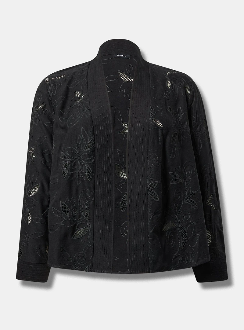 Washed Twill Embroidered Jacket