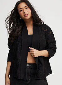 Washed Twill Embroidered Jacket