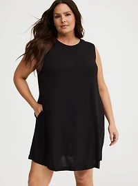 Mini Crew Neck Shift Dress
