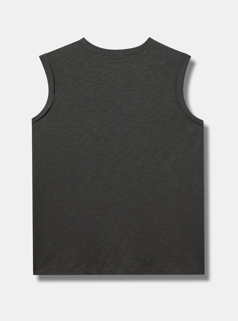 Roll-Sleeve Muscle Tank