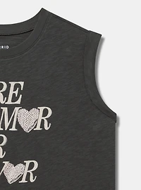 Roll-Sleeve Muscle Tank