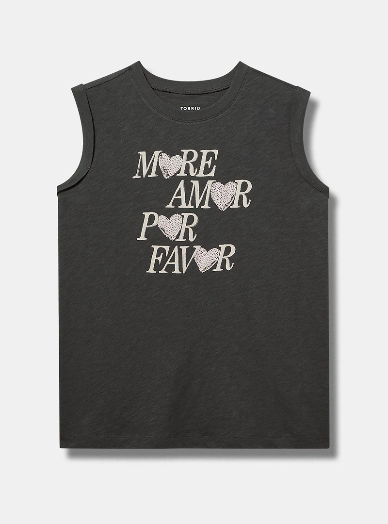 Roll-Sleeve Muscle Tank
