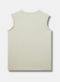 Roll-Sleeve Muscle Tank