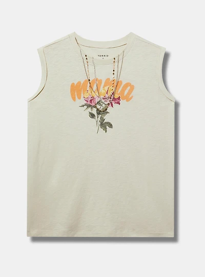 Roll-Sleeve Muscle Tank