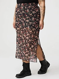 Mesh Maxi Skirt