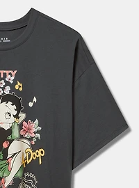 Betty Boop Oversized Cotton Crew Tunic Tee