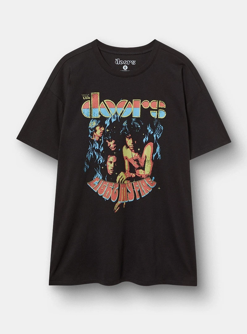 The Doors Oversized Cotton Crew Tunic Tee