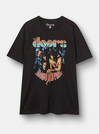 The Doors Oversized Cotton Crew Tunic Tee