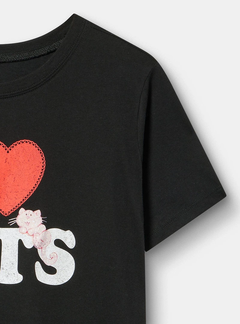Love Cats Classic Cotton Crew Tee