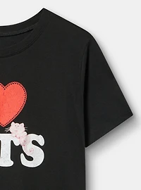 Love Cats Classic Cotton Crew Tee