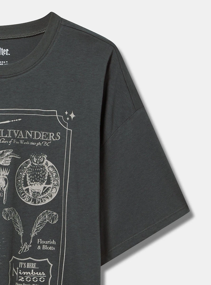 Harry Potter Oversized Cotton Crew Tunic Tee