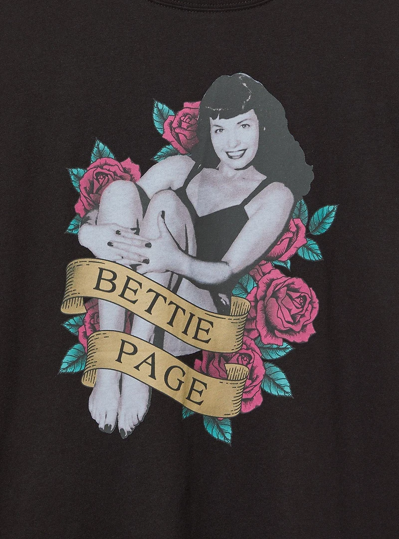 Bettie Page Classic Cotton Crew Tee