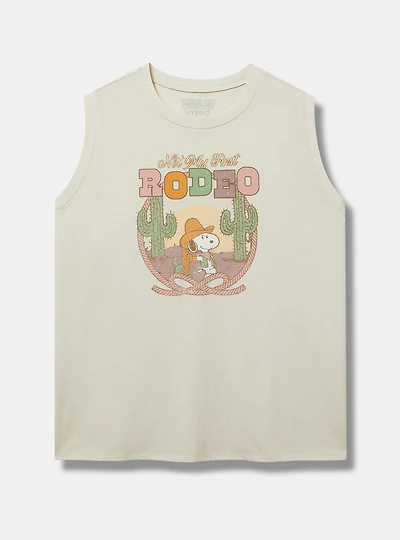 Snoopy Relaxed Cotton Crew Tank