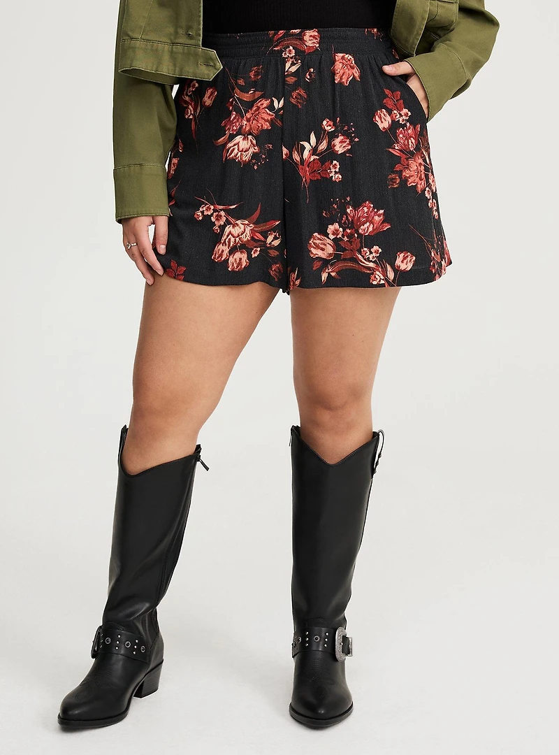 Pull-On High-Rise Short