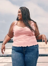 LoveSick Cinch-Front Tank Top