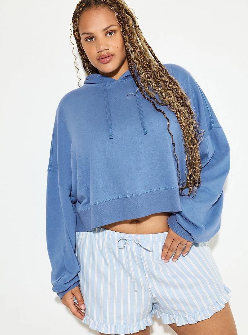 LoveSick Contrast Rib Oversized Hoodie