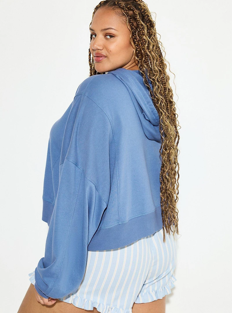 LoveSick Contrast Rib Oversized Hoodie