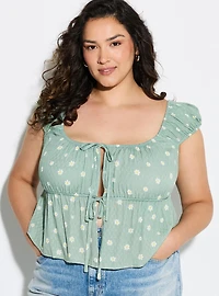 LoveSick Double Tie Flyaway Top