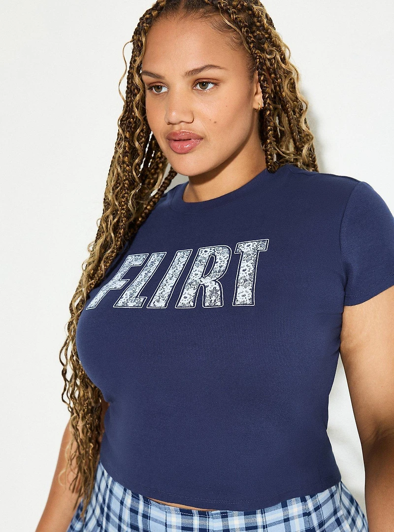 LoveSick Flirt Baby Tee