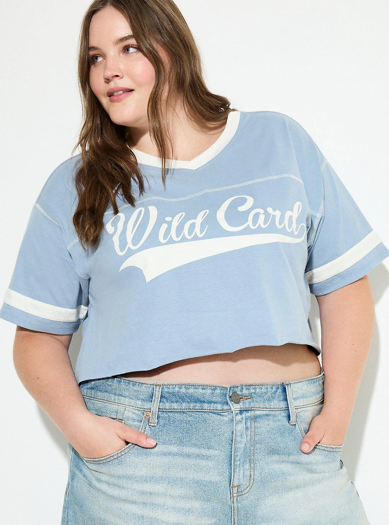 LoveSick Cropped Varsity Tee